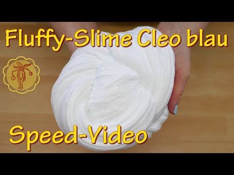 Speed-Video: Fluffy-Slime mit blauem Cleopatre-Kleber