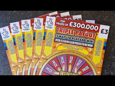£15 of Triple Payout Allwyn UK National Lottery Scratch Cards