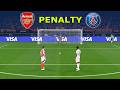 ARSENAL vs PSG PENALTIES | UEFA Champions League 2025/26 | Full Match All Goals | PES