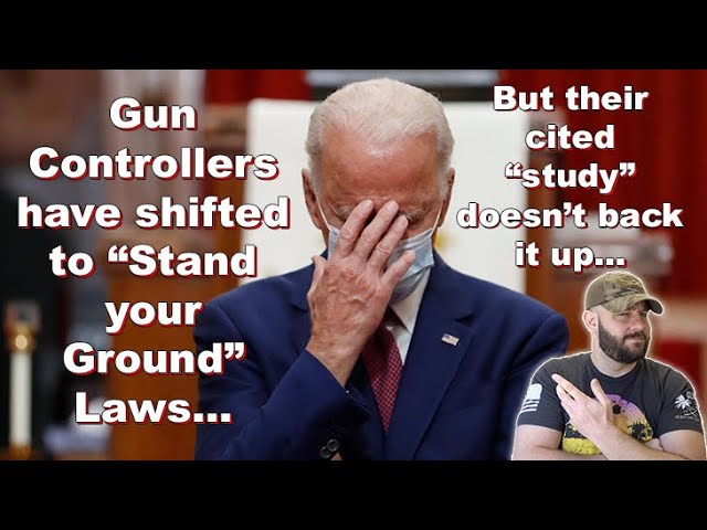 Gun Controllers now have "stand your ground" laws in their crosshairs... but the "study" is WEAK...