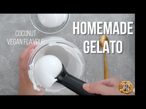 Coconut Gelato Recipe | Gelato series (vegan)