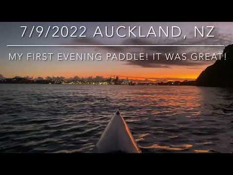 Great evening paddle in V7 Epic surf ski!