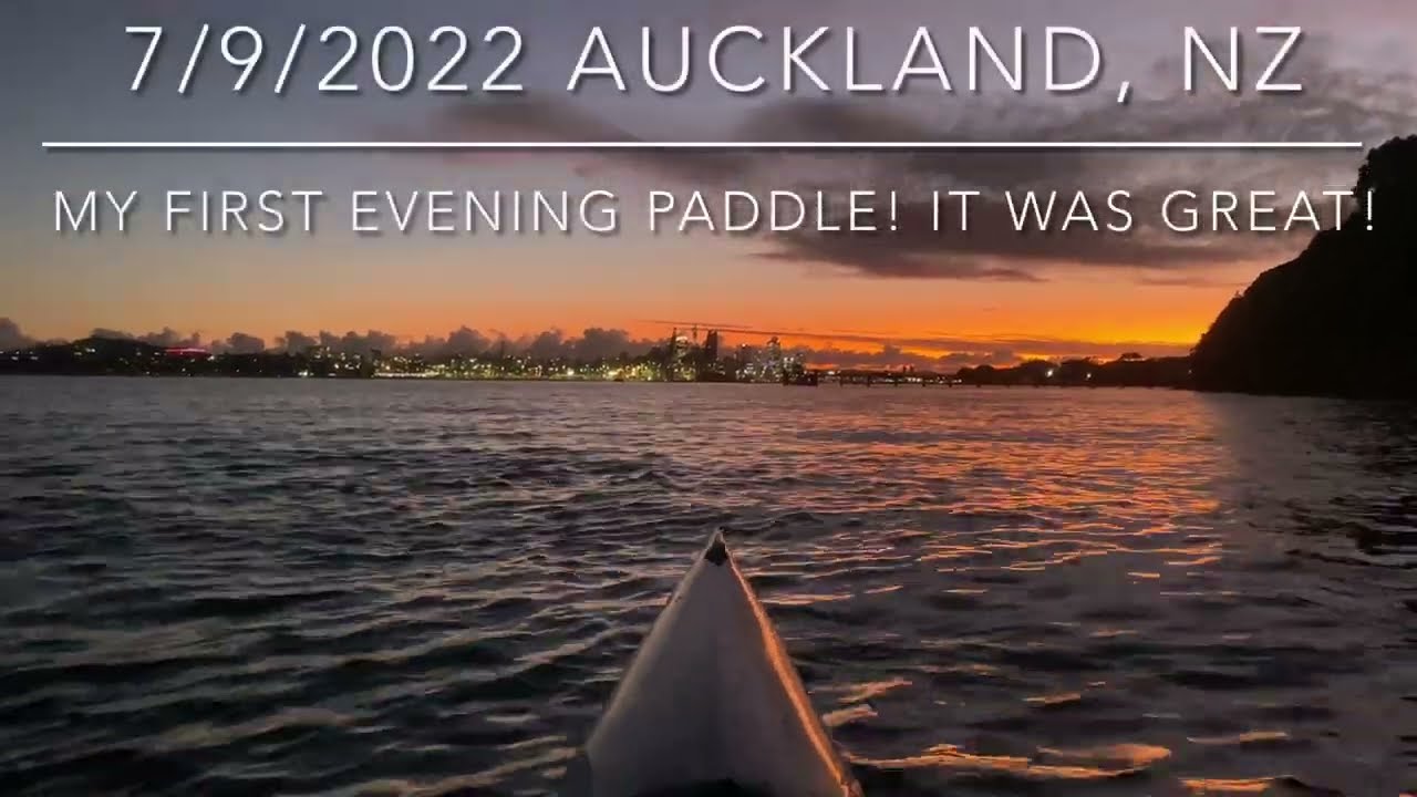 Great evening paddle in V7 Epic surf ski!