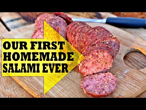 OUR FIRST HOMEMADE SALAMI EVER