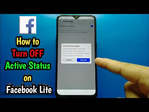 How to turn off active status on Facebook Lite