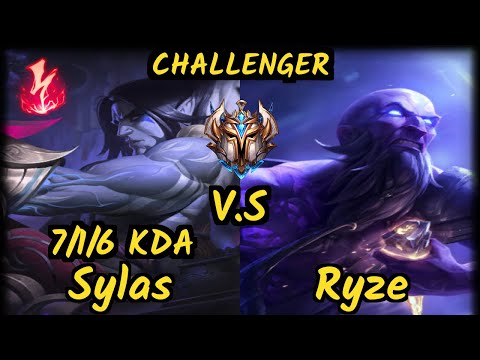 HLE Thal (SYLAS) vs RYZE - 7/1/6 KDA TOP CHALLENGER GAMEPLAY - KR