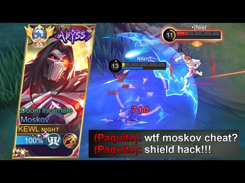 TOP GLOBAL MOSKOV EXP LANE IN MYTHICAL RANK! SUPER HARD MATCH! I BUILD 10 ITEMS! NEW EMBLEM SET!
