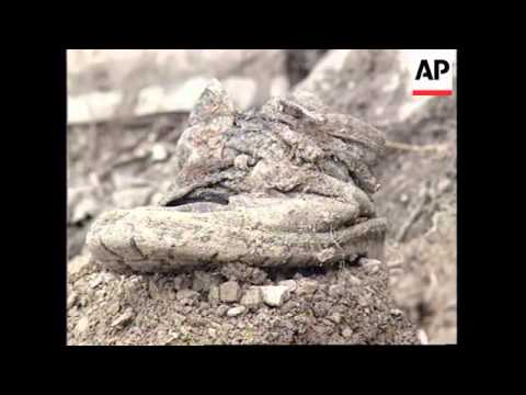 BOSNIA: FORENSIC TEAMS CONTINUE EXHUMATION OF WAR GRAVES