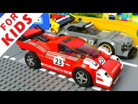 LEGO Cars Race and Experimental Cars Compilation Lego Stop Motion Animation