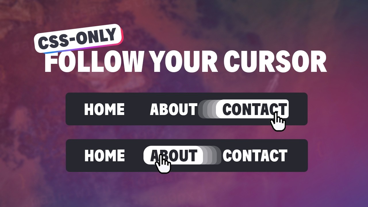 Make this fun effect that follows your cursor (pure CSS)