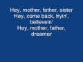 Journey MOTHER, FATHER  Lyrics