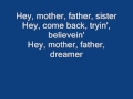 Journey MOTHER, FATHER  Lyrics