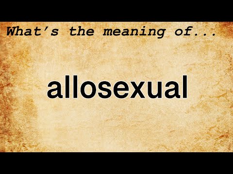 Allosexual Definition