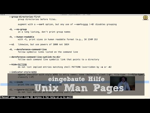 Unix für Entwickler #9 - Man Pages