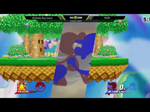 Rise and Shine 2018 Losers Top 8- Zace (Pikachu) vs Kofu (Game & Watch)