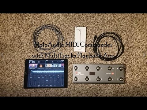 MeloAudio MIDI Commander with MultiTracks Playback and Music Stand