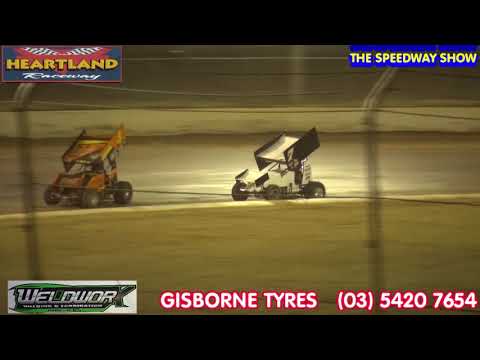 Paul Solomon wins Rd 2 of the Sprintcar Allstars.