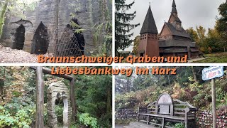 Braunschweiger Graben und Liebesbankweg im Harz