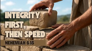 Integrity First, then Speed | Pastor Terry Wakefield