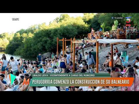 PERUGORRIA COMENZÓ LA CONSTRUCCIÓN DEL BALNEARIO MUNICIPAL - UBALDO LEIVA - INTENDENTE ELECTO