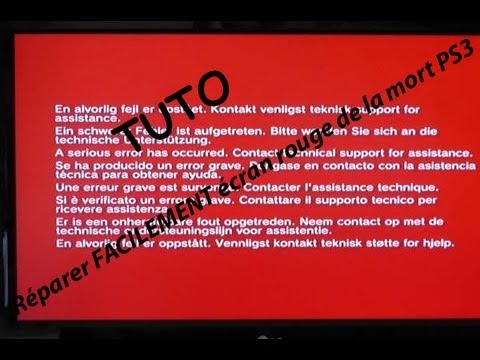 comment reparer disque dur ps3
