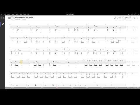Un'emozione Da Poco ( Anna oxa ) ,Tablatura e base Senza Basso - Backing bass track - NO BASS