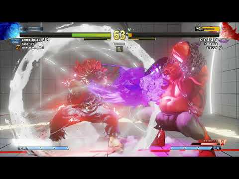SFV~  Birdie {X Y Z Z Y} vs  Akuma {armpitplay PS4} HD 16