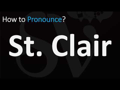 How to Pronounce St. Clair? (CORRECTLY)