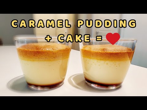 How to Make Caramel Pudding Castella Cake| Japanese Dessert Recipe 🍮✨