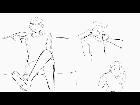 [Blender 3.3] Gesture Drawing 341 - Timelapse [Grease Pencil]