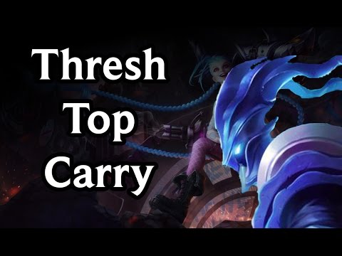 Carry from Top Lane - AD Thresh - League of Legends Full Commentary