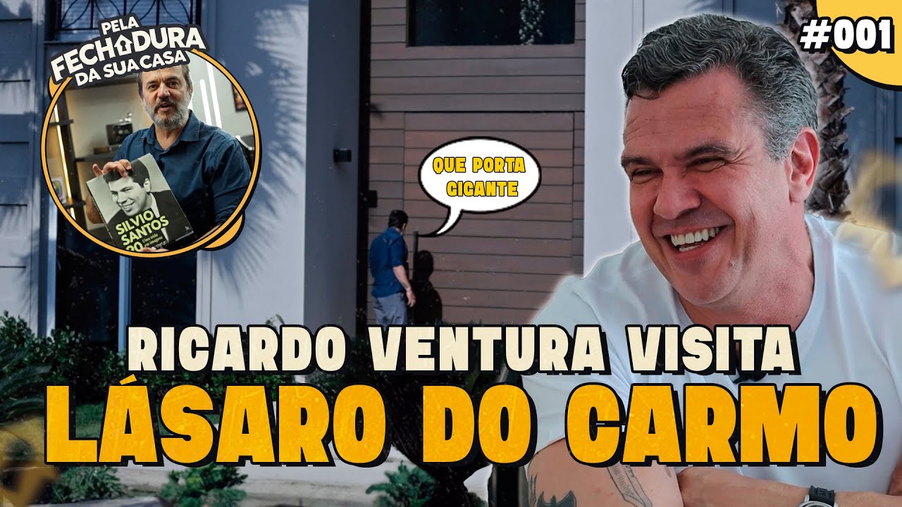 PARCEIRO DE SILVIO SANTOS, LÁSARO DO CARMO REVELA SUA MANSÃO | Pela Fechadura da Sua Casa #001