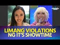 MTRCB, inisa-isa ang limang violations ng It’s Showtime na humantong sa 12-day suspension