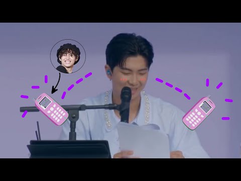 TAEHYUNG SURPRISE CALL FOR NAMJOON! (2023 BTS festa) Happy World