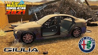 Alfa Romeo Giulia Police Restoration - Car Mechanic Simulator 2021 - Drag Racing DLC