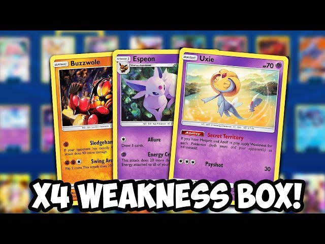 X4 Weakness Deck Uxieazelfmesprit Box Ohko Tag Team Gxs