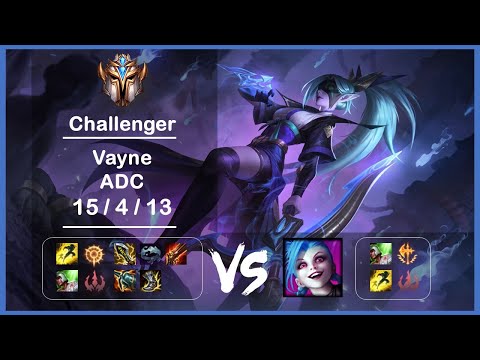 KR Challenger Replays ADC Vayne vs Jinx Ep.2864