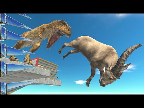 Run away from Carcharodontosaurus - Animal Revolt Battle Simulator