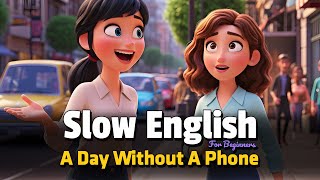 My Day Without A Phone | Easy English Listening Practice (A2 Level)