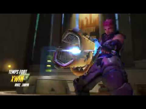 X win OverWatch Zarya - Carry Ult for get Diamond