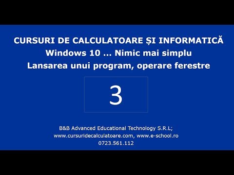 Windows 10 ... Nimic mai simplu - Programe, ferestre