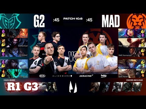 G2 Esports vs Mad Lions - Game 3 | Round 1 PlayOffs S10 LEC Spring 2020 | G2 vs MAD G3