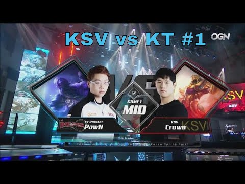 KSV (Ambition's Zac) vs KT (Score's Olaf) Match #1 | LCK | Spring 2018 W7D4