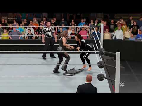WWE 2K17 Selene vs. Stephanie McMahon with Triple H