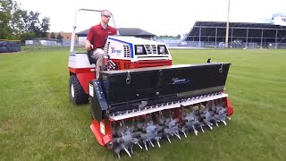 Ventrac | Aerate Lawns Without Pulling Plugs – EA600 Aera-Vator Overview – Simple Start