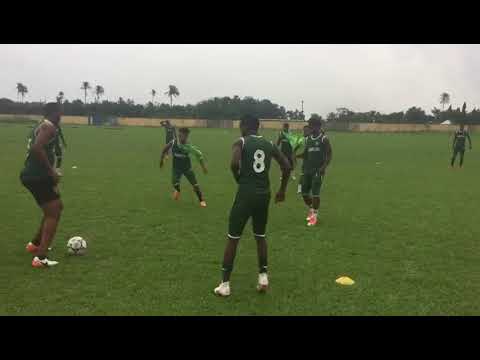 36 Lion FC training ahead of tomorrow's clash against J.Atete  FC at Otu-Jeremi stadium