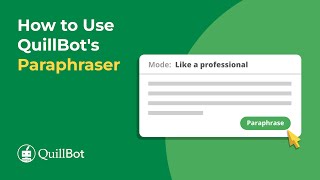 Learn how to use QuillBot's free paraphrasing AI — demo and tutorial