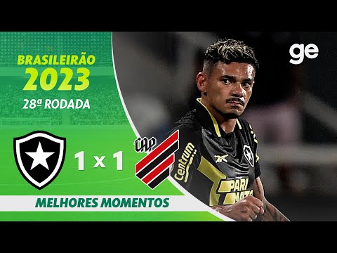 Gols e lances de Botafogo x Athletico Paranaense