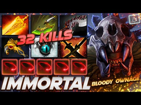 Bloodseeker Super Ownage 32 FRAGS - Dota 2 Pro Gameplay [Watch & Learn]