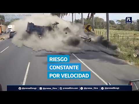 Accidente múltiple vuelve a evidenciar los riesgos en la autopista Palín-Escuintla